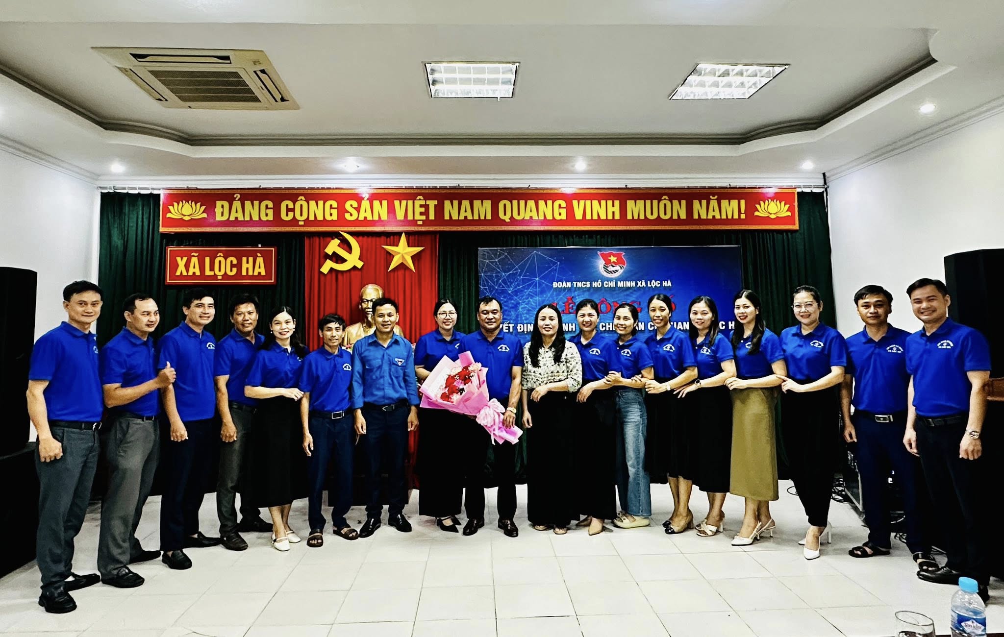 Lêc công bố thành lập chi đoàn cơ quan xã Lộc Hà