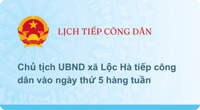LỊCH TIẾP CÔNG DÂN