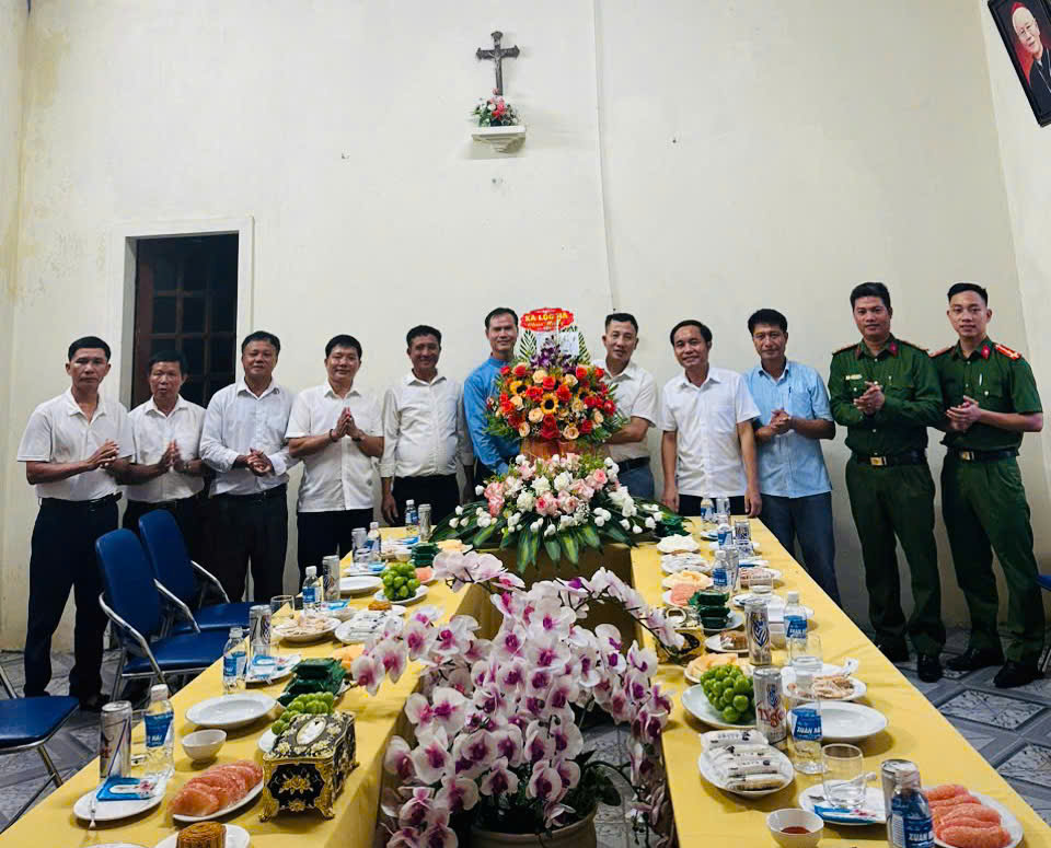 Xã Lộc Hà quan tâm đến công tác tôn giáo, tín ngưỡng trên địa bàn