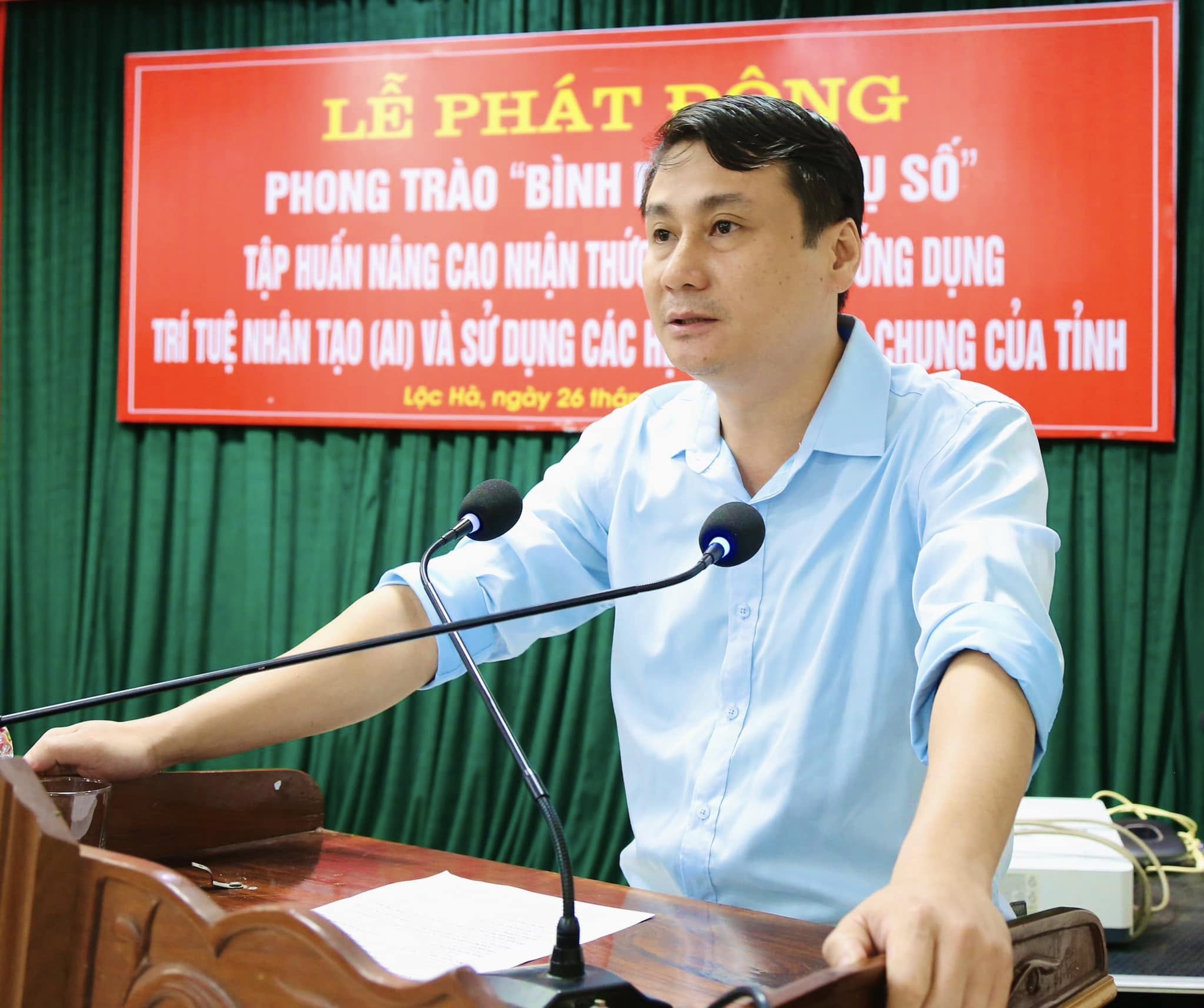 XÃ LỘC HÀ PHÁT ĐỘNG PHONG TRÀO BÌNH DÂN HỌC VỤ SỐ TRONG KỶ NGUYÊN VƯƠN MÌNH