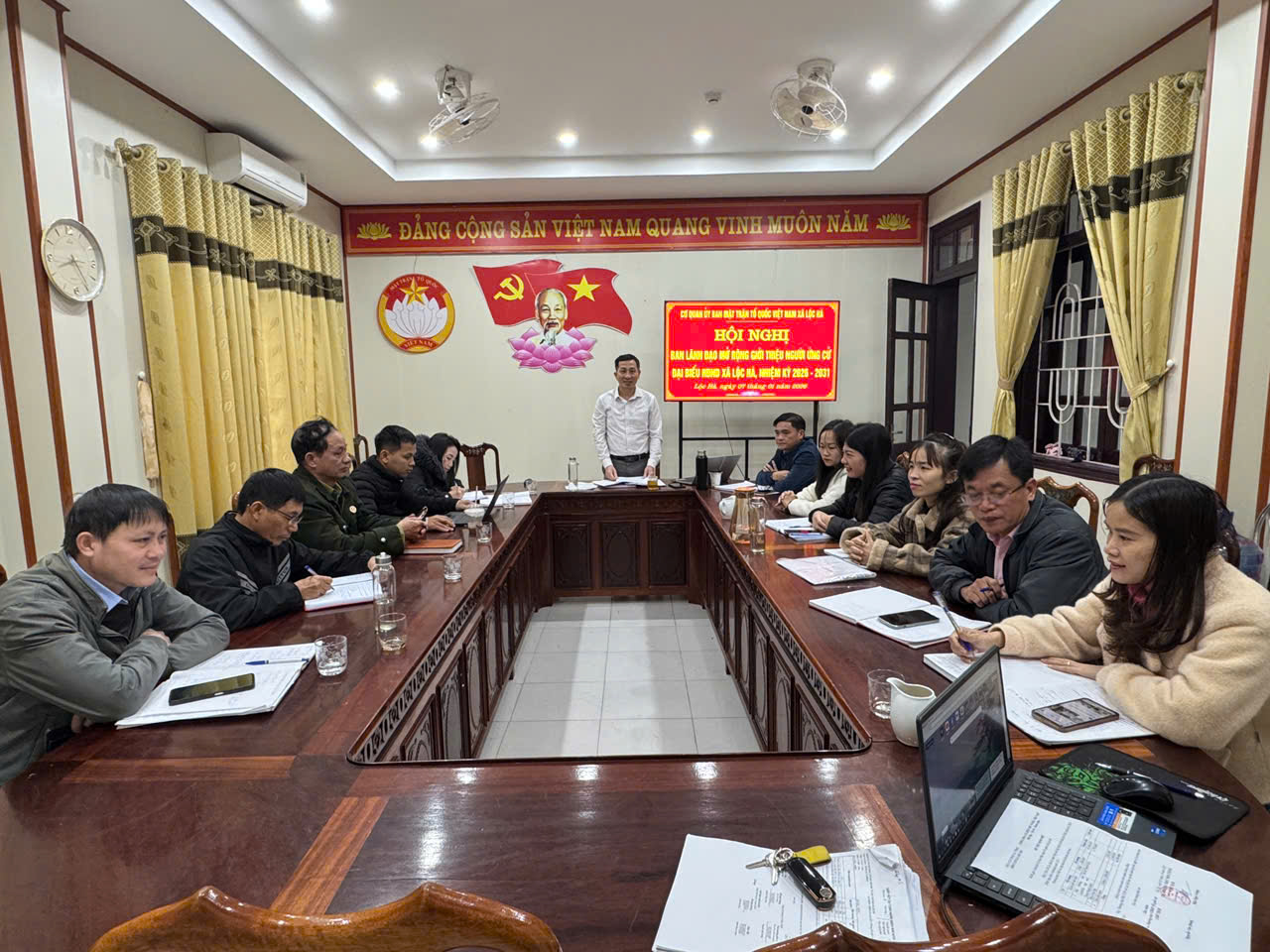 Cơ quan Ủy ban MTTQ xã Lộc Hà tổ chức Hội nghị giới thiệu người ứng cử đại biểu HĐND