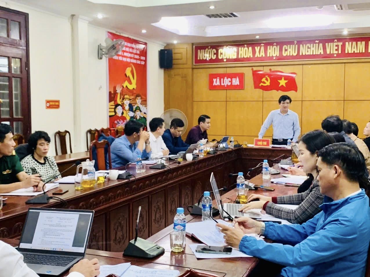 Đảng ủy xã Lộc Hà tổ chức họp triển khai công tác chuẩn bị bầu cử đại biểu Quốc hội khóa XVI và đại biểu Hội đồng nhân dân các cấp nhiệm kỳ 2026 - 2031