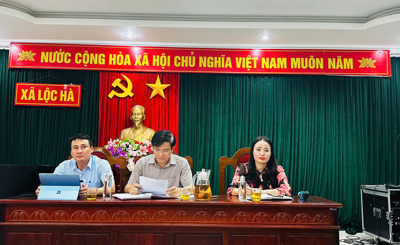 ĐẢNG ỦY XÃ LỘC HÀ TỔ CHỨC HỘI NGHỊ ĐÁNH GIÁ KẾT QUẢ THỰC HIỆN NHIỆM VỤ THÁNG 8, TRIỂN KHAI KẾ HOẠCH THỰC HIỆN THÁNG 9
