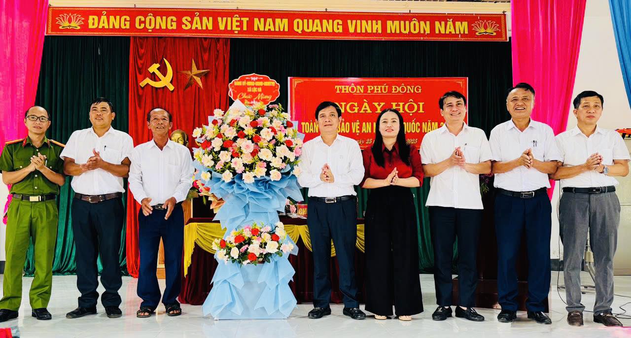 XÃ LỘC HÀ TỔ CHỨC NGÀY HỘI TOÀN DÂN BẢO VỆ AN NINH TỔ QUỐC