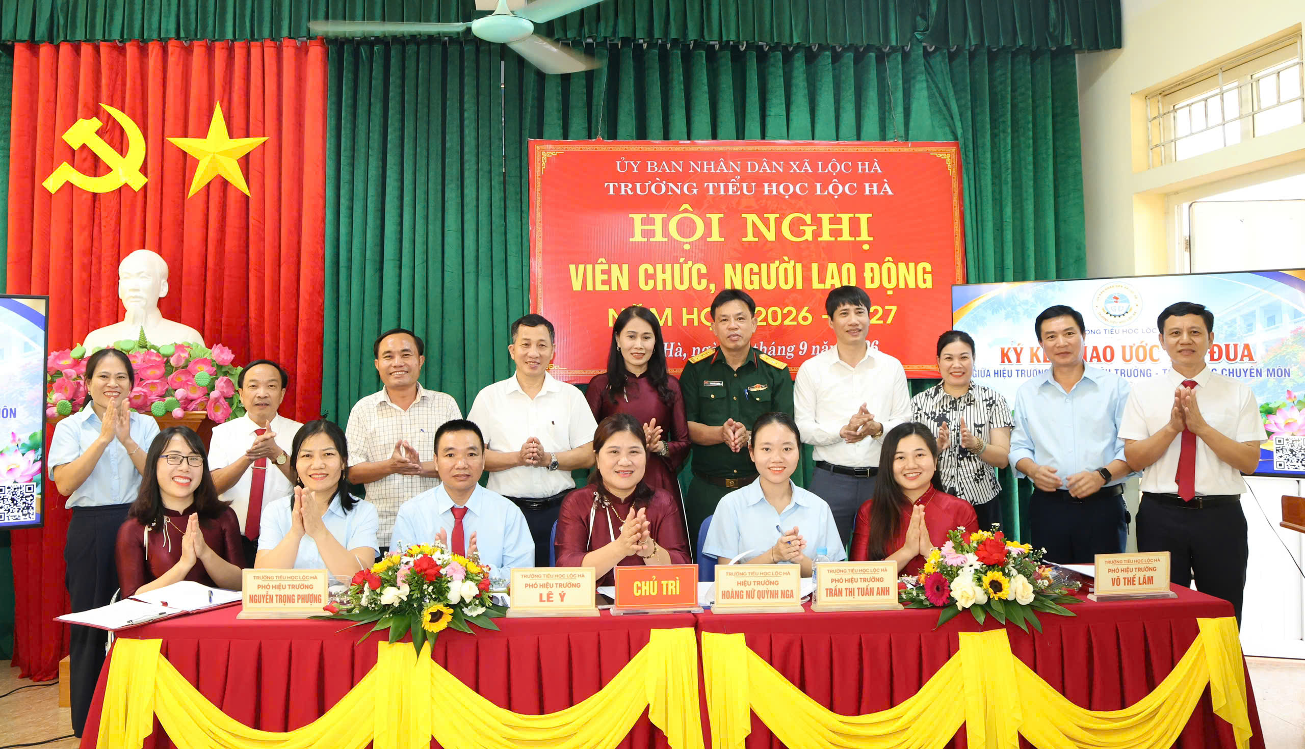 Trường Tiểu học Lộc Hà tổ chức Hội nghị viên chức, người lao động năm học 2026 – 2027
