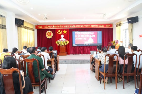 Lộc Hà tham dự Hội nghị trực tuyến tập huấn xây dựng cơ sở dữ liệu vị trí việc làm