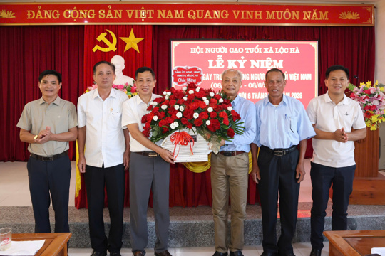 Hội Người cao tuổi xã Lộc Hà kỷ niệm 85 năm Ngày truyền thống Người cao tuổi Việt Nam và sơ kết công tác Hội 6 tháng đầu năm 2026