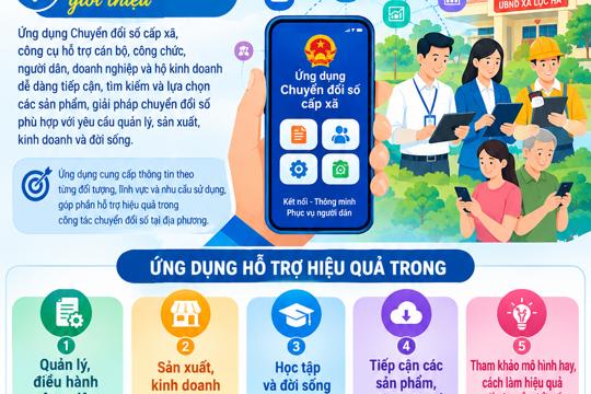 Triển khai thử nghiệm ứng dụng chuyển đổi số cấp xã