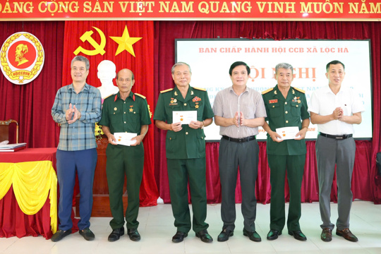Hội Cựu chiến binh xã Lộc Hà phát huy truyền thống “Bộ đội Cụ Hồ”, quyết tâm hoàn thành nhiệm vụ năm 2026
