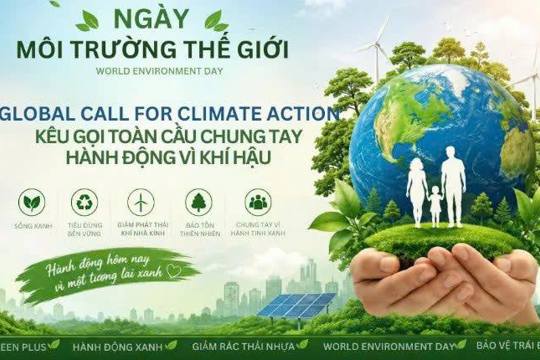 Hưởng ứng Ngày Môi trường Thế giới (05/6), Ngày Đại dương thế giới (08/6), Tháng hành động vì môi trường và Tuần lễ Biển và Hải đảo Việt Nam năm 2026